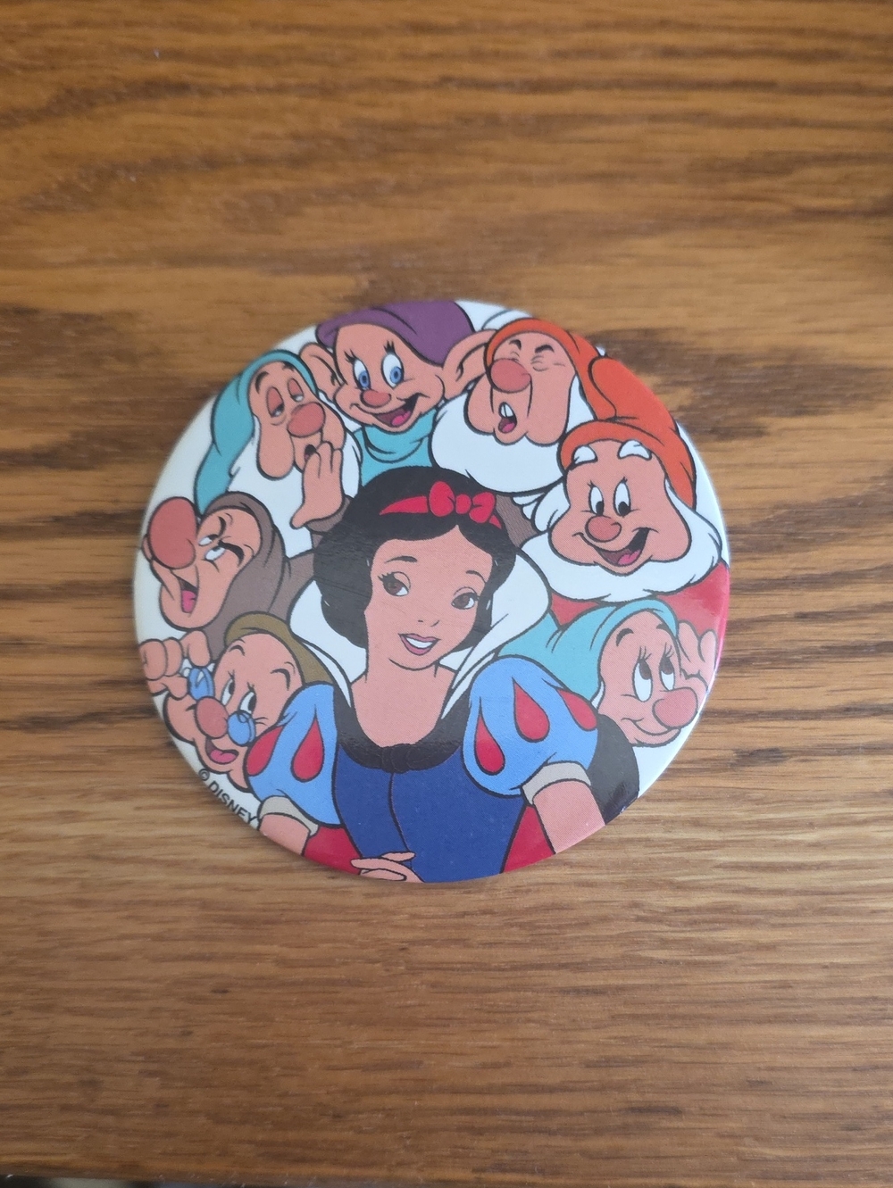 Disney Snow White & Seven Dwarfs Pin - Blue, Red, Black, White Vintage